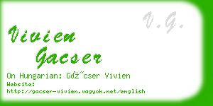 vivien gacser business card